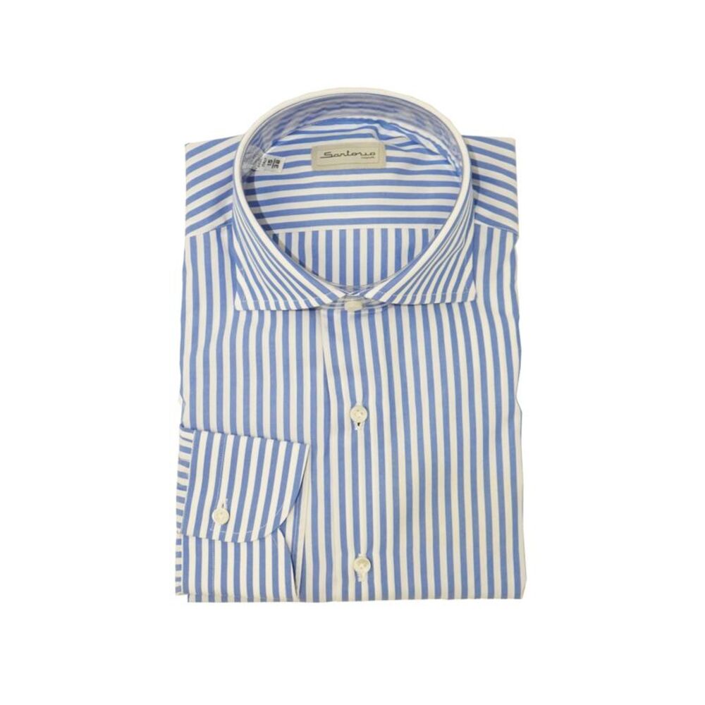 Sartorio Jumbo Pinstripe Cotton Dress Shirt
